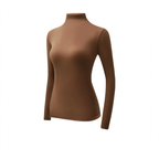 Women’s thermal underwear set with stand-up collar, elastic
