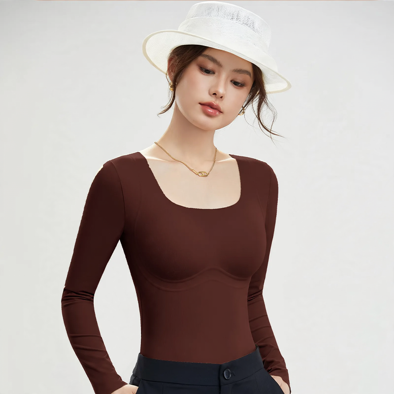 Women's thermal top, self-heating, antibacterial