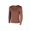 Thin thermal underwear set for men, round neck