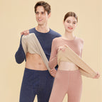 Warm underwear set made of wool-silk blend