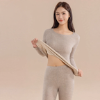 Women's Thermal Underwear Set, seamless, with cashmere and silk