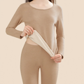 Thermal underwear set with wool and silk