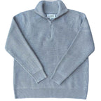 Stylish knitted sweater with zipper