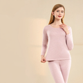 Warm thermal underwear set with round neck