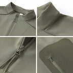 Functional sports shirt with half zip