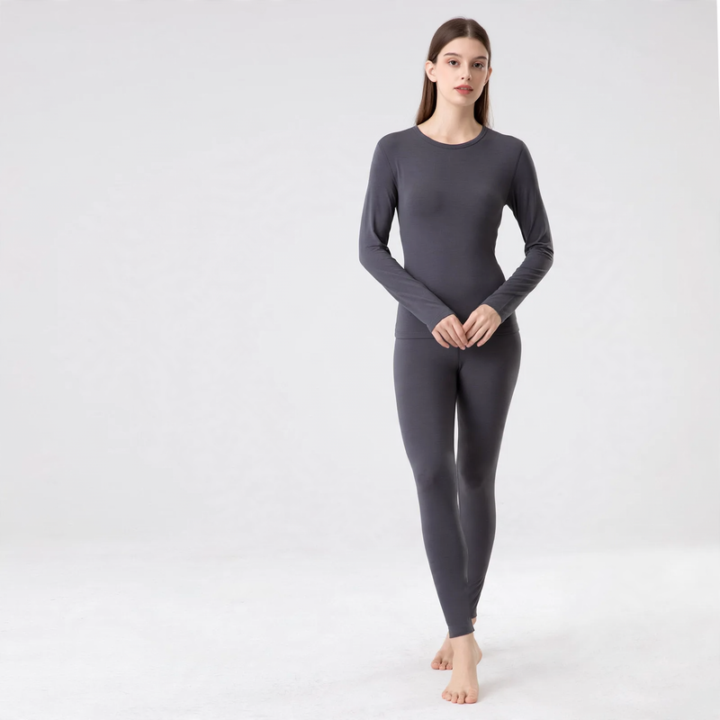 Women's Thermal Underwear Set, Modal, Crew Neck, Skin-Friendly