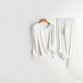 Women's Thermal Underwear Set, Cotton, Crew Neck