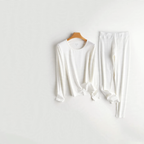 Women's Thermal Underwear Set, Cotton, Crew Neck