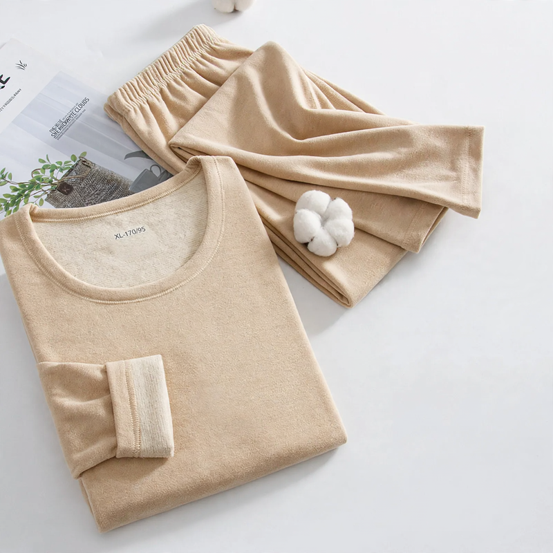 Thermal underwear set with wool content