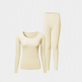 Thermal underwear set, seamless, warming, round neck