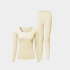 Thermal underwear set, seamless, warming, round neck