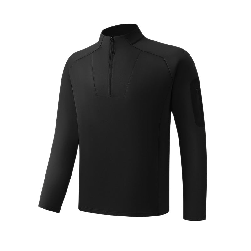 Functional sports shirt with half zip