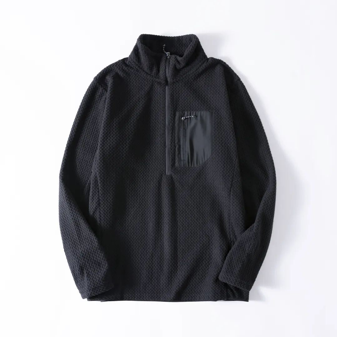 Unisex Half-Zip Fleece Pullover for Outdoor & Everyday
