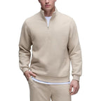 Men's sweatshirt with stand-up collar and zipper