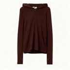 Hooded sweater with zipper