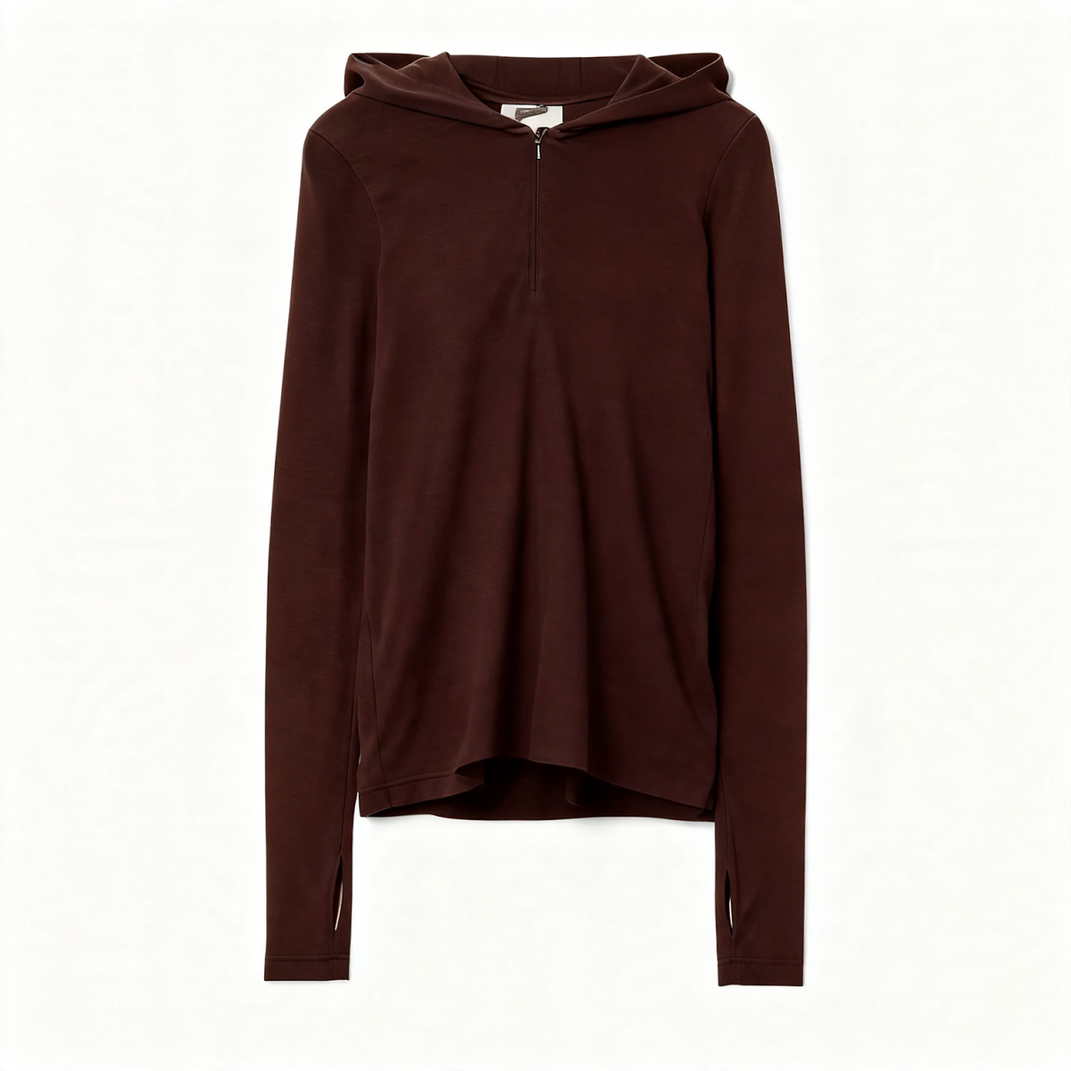 Hooded sweater with zipper