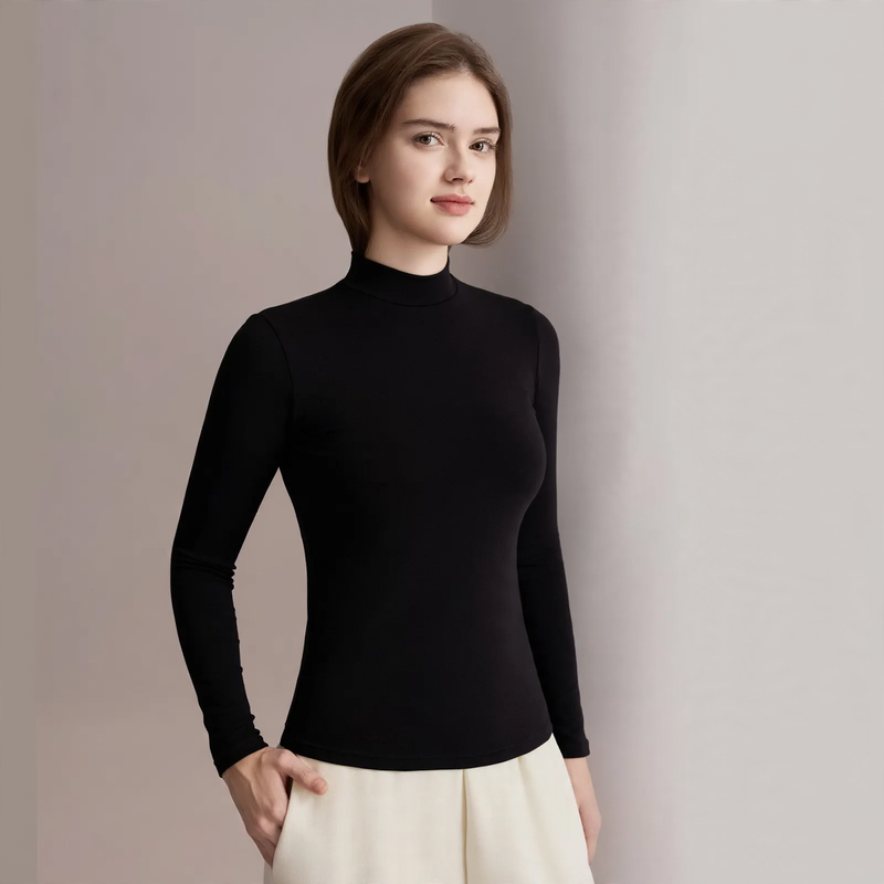 Women's thermal underwear set with integrated bra
