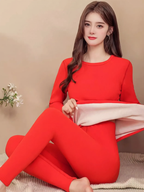 Men's Thermal Set, lined, Stand-up collar