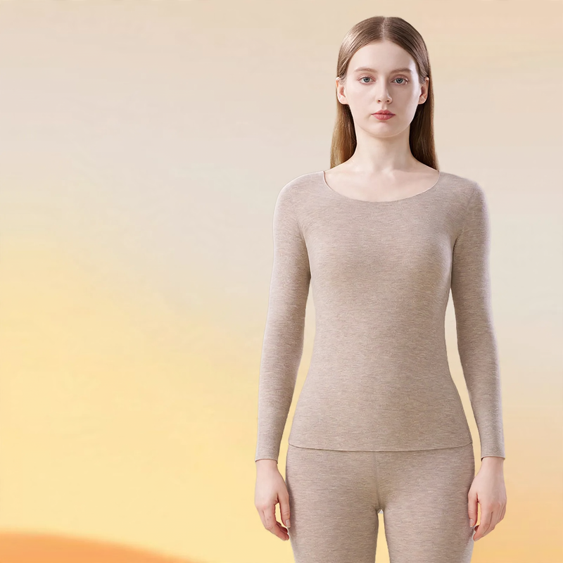 Women's Thermal Underwear Set, warming, Round Neck