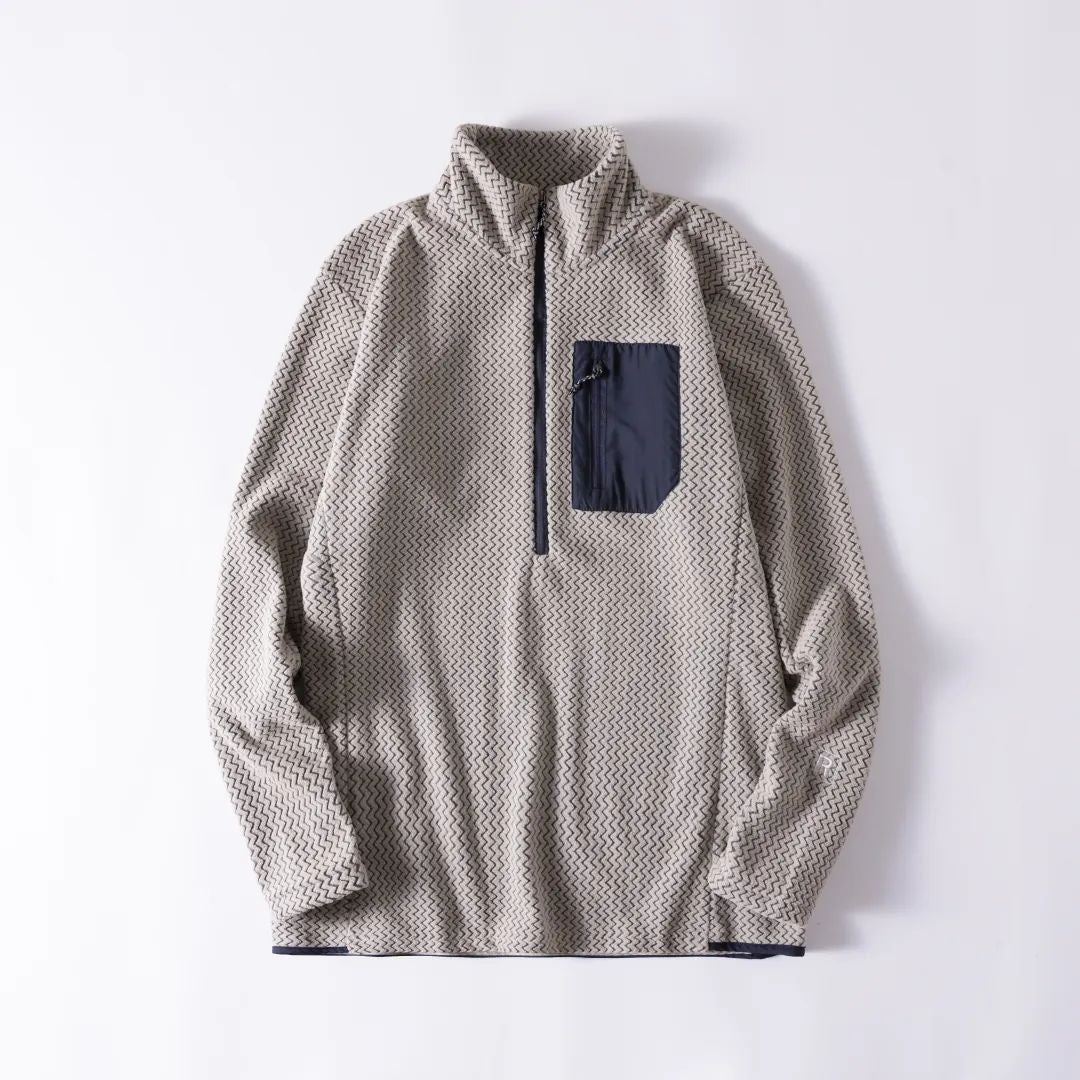 Unisex Half-Zip Fleece Pullover for Outdoor & Everyday