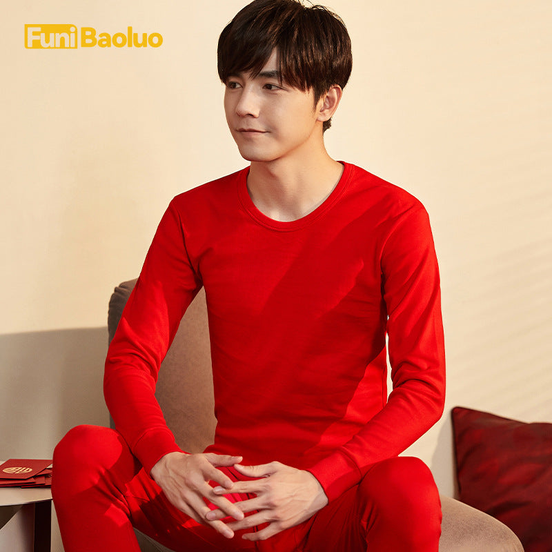 Underwear set in red for women and men