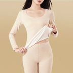 Thermal underwear set made of wool and silk