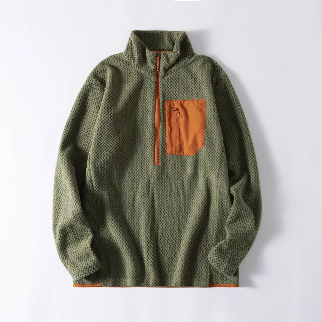 Unisex Half-Zip Fleece Pullover for Outdoor & Everyday