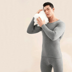 Cotton thermo underwear set, round neck