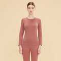 Warm underwear set made of wool-silk blend