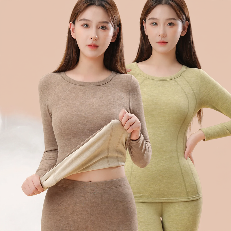 Ladies' thermal underwear set with heating function