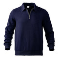 Men's sweatshirt with zipper and jacquard pattern