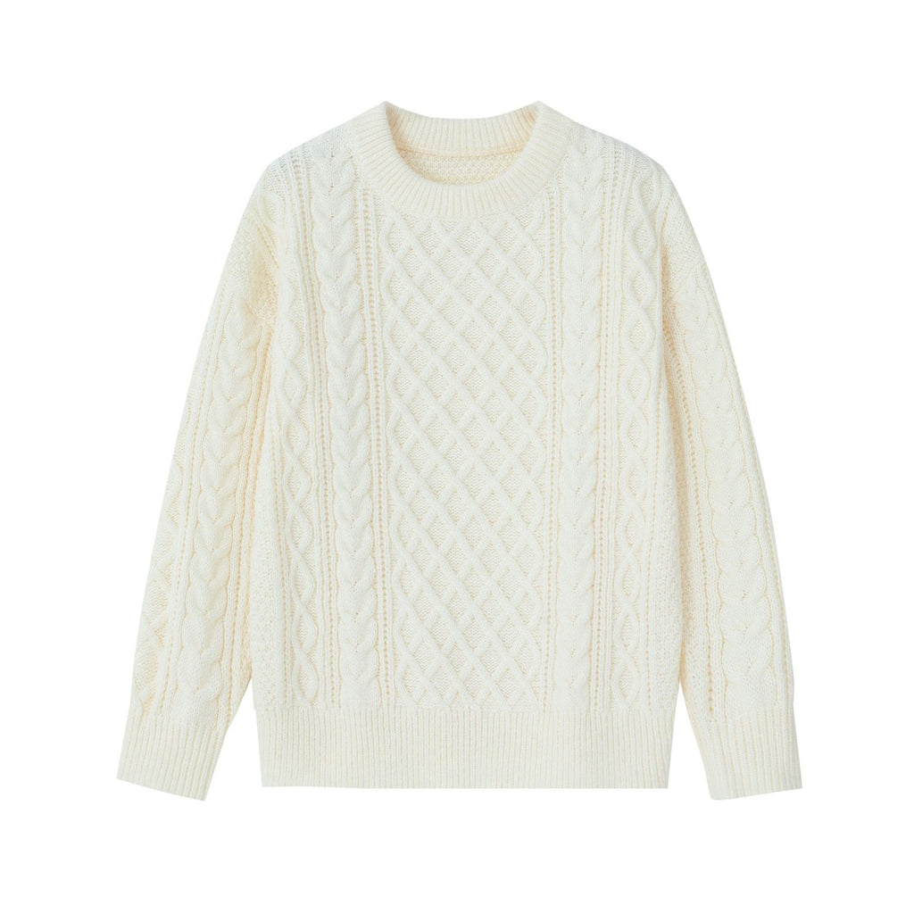 Men's knit pullover with half zipper, solid color