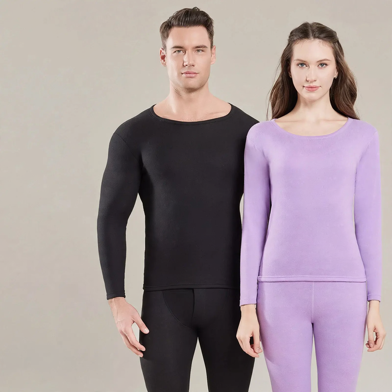 Wool-Silk-Thermo-Set, Round Neck, Unisex