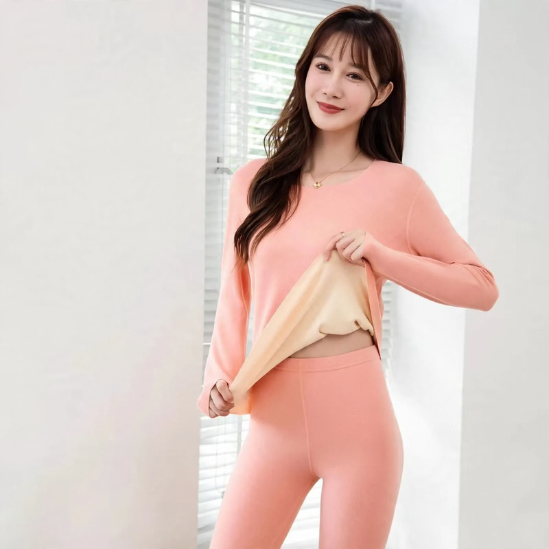 Seamless thermal underwear set for women