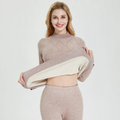 Thermal underwear set with wool and silk