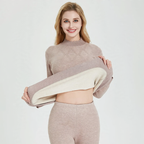 Thermal underwear set with wool and silk