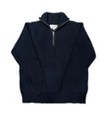 Unisex knitted sweater with zipper, cotton blend