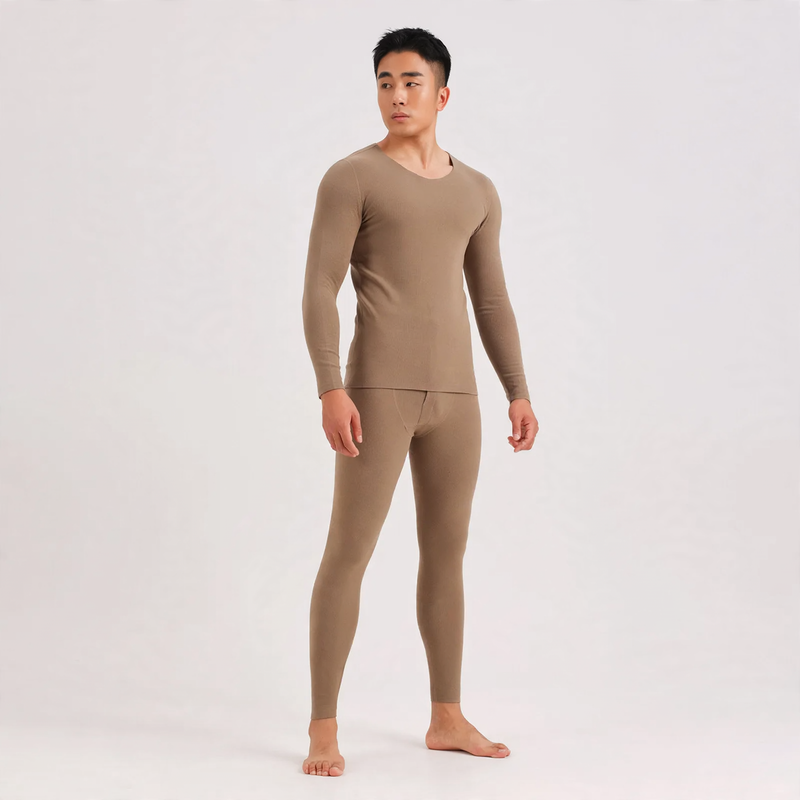 Seamless thermal underwear set for men