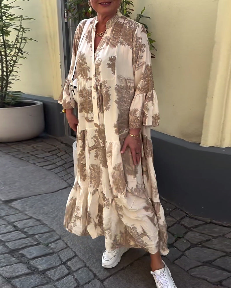 AZRIELLE – LONG FLORAL DRESS