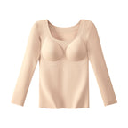 Women's thermal top, self-heating, antibacterial