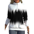 Women’s sweatshirt with gradient and zipper