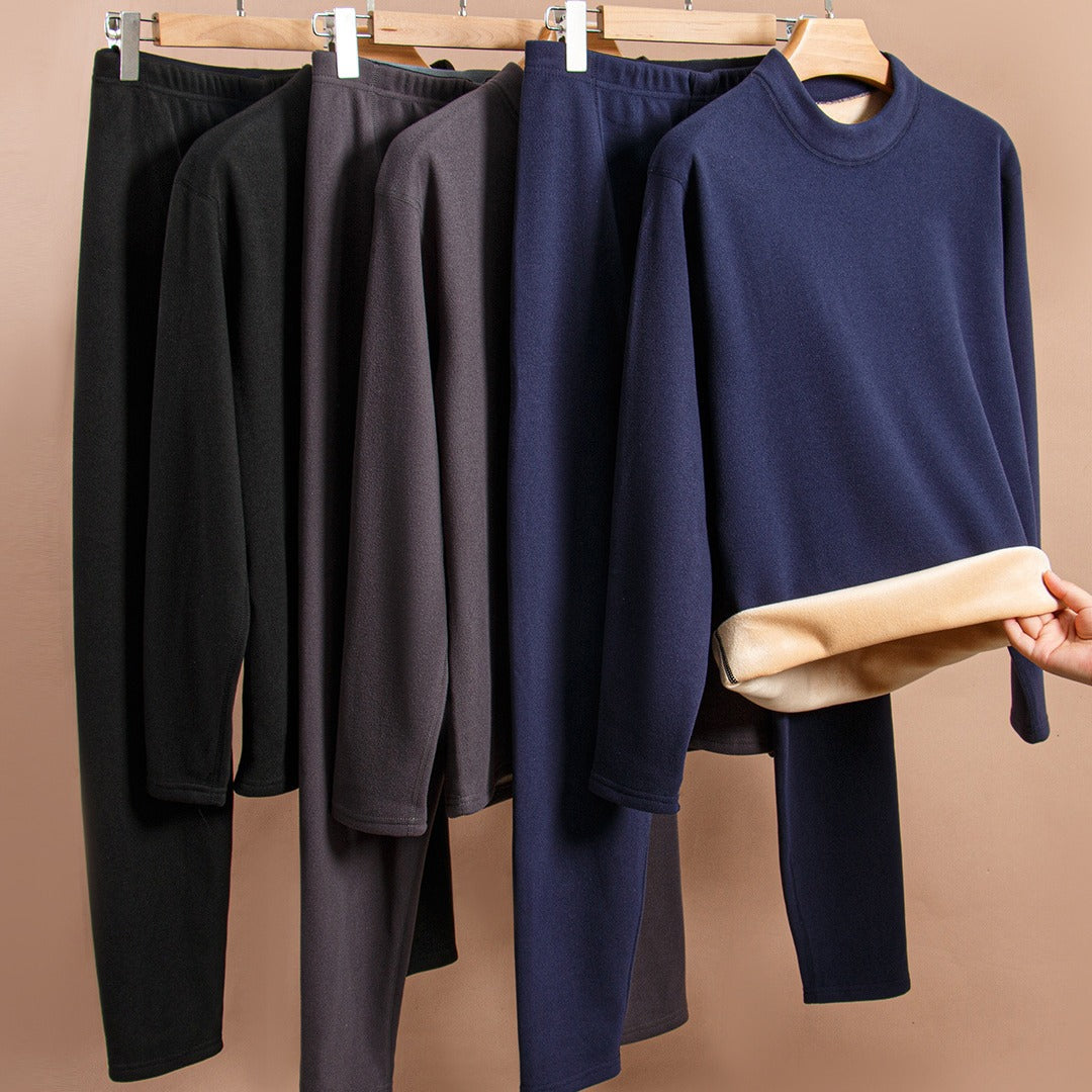 Padded thermal underwear set for men, big sizes