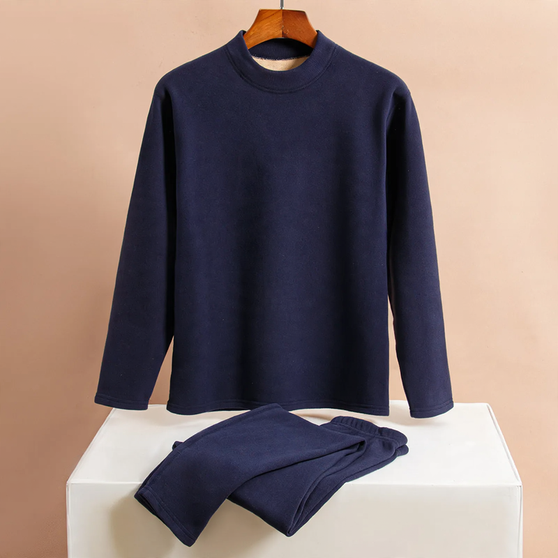 Padded thermal underwear set for men, big sizes