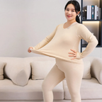 Ladies Thermal Underwear Set in Plus Sizes