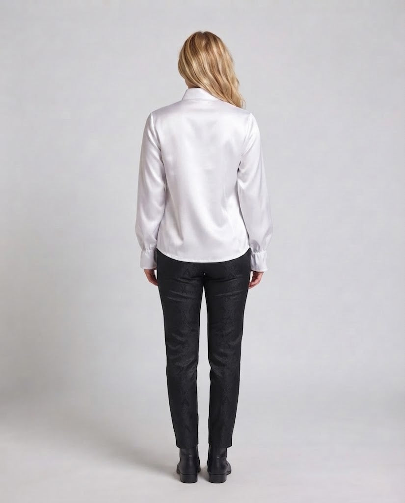 Women's Ruffle Blouse with Elegant Details Fashion Glam