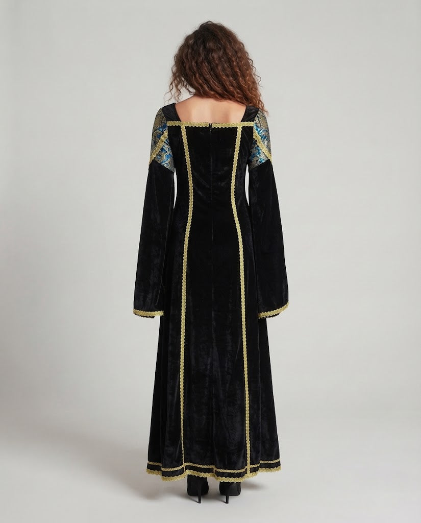 Women Elegant Evening Dress with Refined Sleeves Fashion Glam