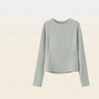 Merino wool thermal shirt, long sleeve, round neck