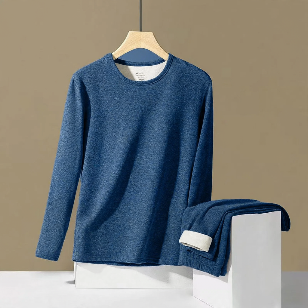Men's Thermal Set, lined, with wool and silk