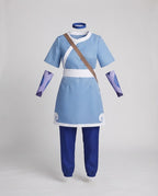Ladies asymmetrical crop top with tie belt and contrasting details Fashion Glam