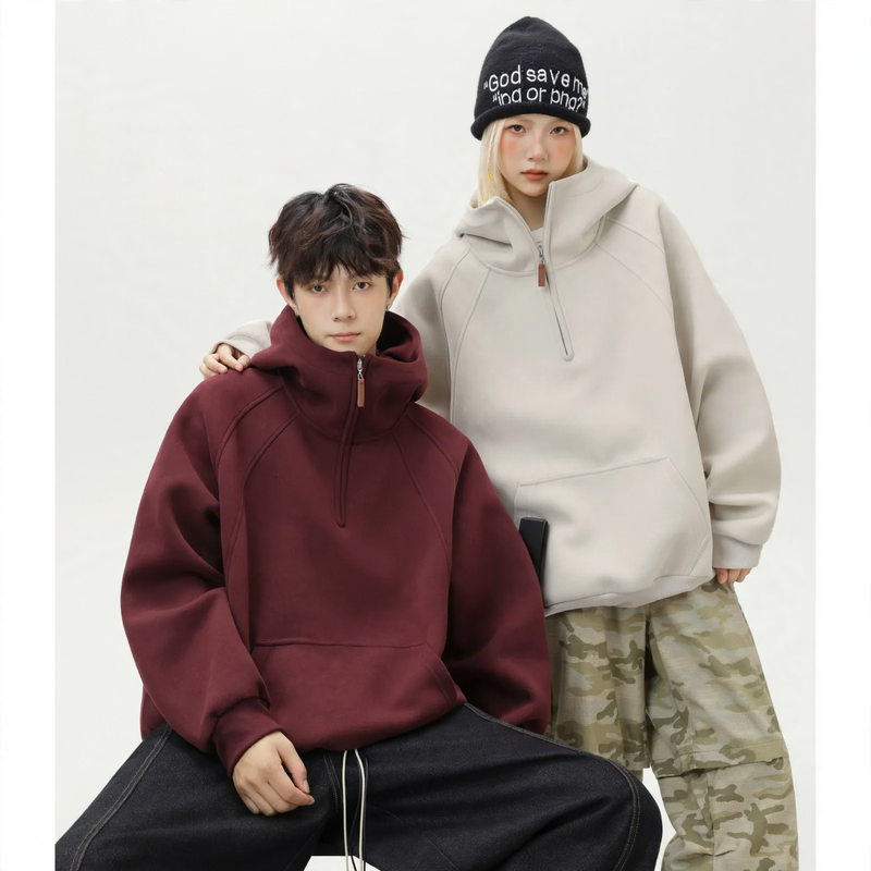 Unisex hoodie with zipper